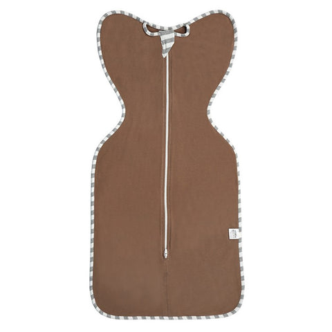 AB01 Cotton Baby Swaddle Zipper Anti-kicking Blanket Infant Sleeping Bag, Size S