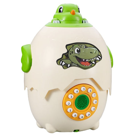333-74 Kids Cartoon Dinosaur Egg Piggy Bank Password Protection Educational Money Bank