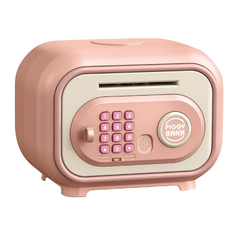 7605 Children Electronic Piggy Bank Smart Fingerprint Automatic Saving Money Box with Key