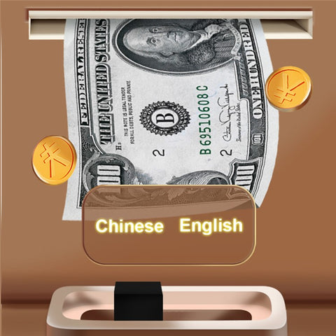 7605 Children Electronic Piggy Bank Smart Fingerprint Automatic Saving Money Box with Key