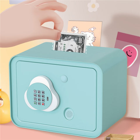 7608 Children Small Safe Piggy Bank Password Money Box Creative Toy