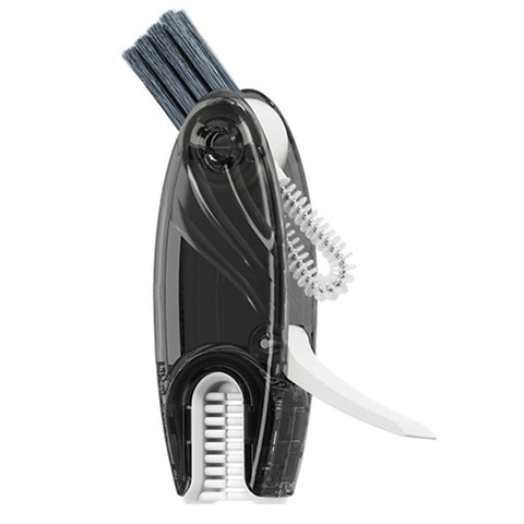 U-Shape 4-in-1 Multifunctional Cup Lid Brush Crevice Cleaning Brush Portable Feeding Bottle Brush