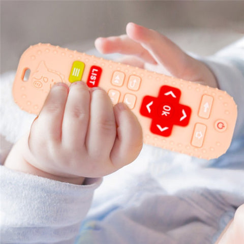 Silicone Baby Teething Toy Early Educational Soothing Infant Teether ST (BPA Free, FDA & CPC Certified)