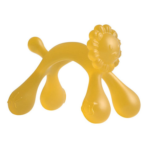 Lion Style Infant Silicone Teether Baby Teething Chewing Toy with Storage Box and Strap ST (BPA Free, No FDA Certificate)