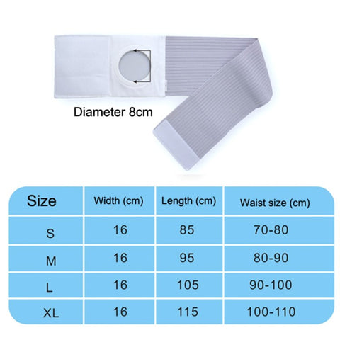 Postoperative Ostomy Belt Elastic Ostomy Hernia Support Band with Stoma Opening