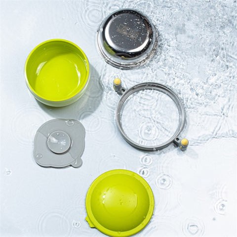 HOGOKIDS 400ml Injection Hot Water Insulation Kids Warm Tableware Food Warming Bowl ST (BPA Free, No FDA Certificate)