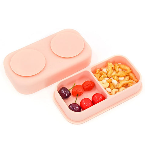 2 in 1 Children Silicone Dinner Plate Box Complementary Food Baby Suction Tableware ST (BPA Free, No FDA Certificate)