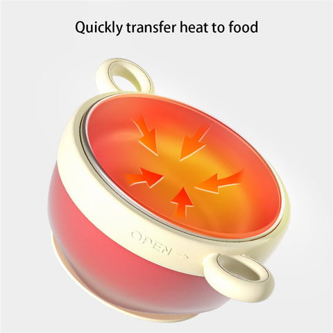 Constant Temperature Water Injection Baby Insulation Bowl Suction Cup Bowl (BPA-Free, NO FDA Certification)