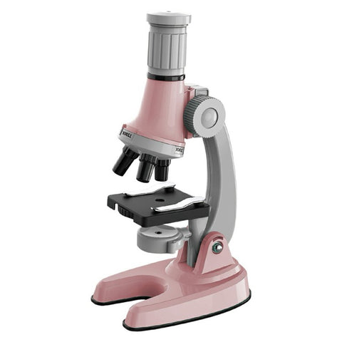 3301 STEM Educational Microscope Toy 100X / 600X / 1200X Magnification Science Kit Biology Experiment Equipment