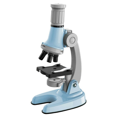 3301 STEM Educational Microscope Toy 100X / 600X / 1200X Magnification Science Kit Biology Experiment Equipment