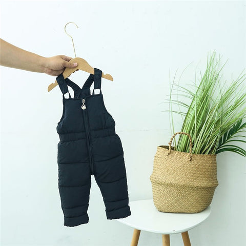 Toddler Kids Winter Overall Sleeveless Jumpsuit Down Trousers Down Pants
