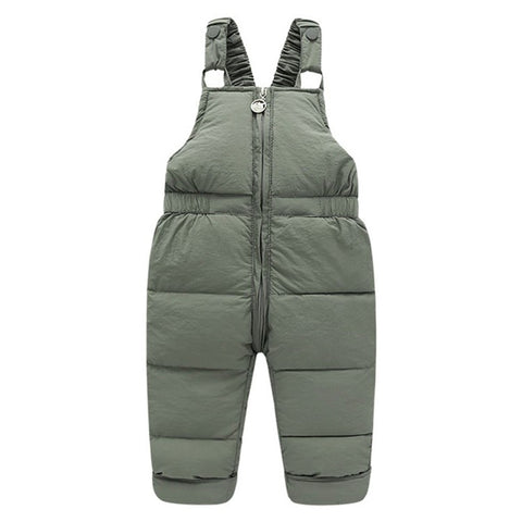 Toddler Kids Winter Overall Sleeveless Jumpsuit Down Trousers Down Pants