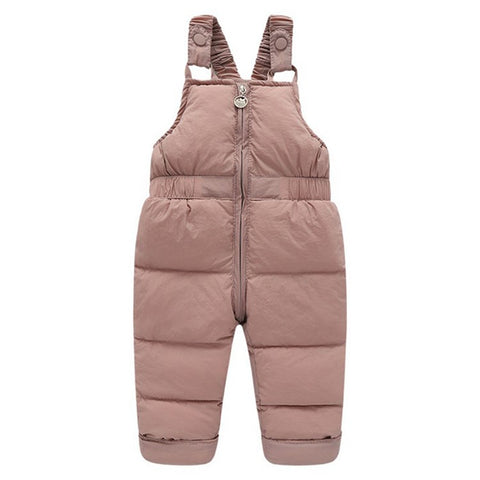 Toddler Kids Winter Overall Sleeveless Jumpsuit Down Trousers Down Pants
