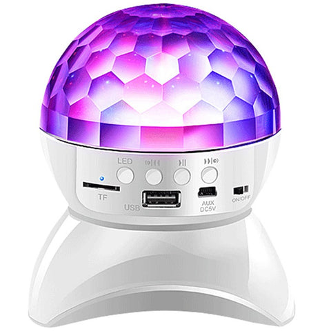 Mini Wireless Bluetooth-compatible Speaker with Color Light Support U Disk, TF Card, Aux Input for Home Party, Entertainment