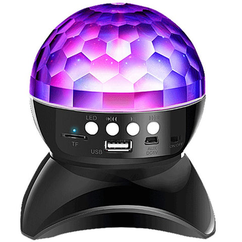 Mini Wireless Bluetooth-compatible Speaker with Color Light Support U Disk, TF Card, Aux Input for Home Party, Entertainment