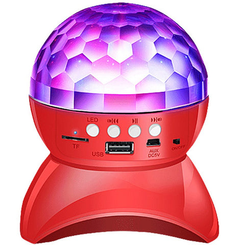 Mini Wireless Bluetooth-compatible Speaker with Color Light Support U Disk, TF Card, Aux Input for Home Party, Entertainment