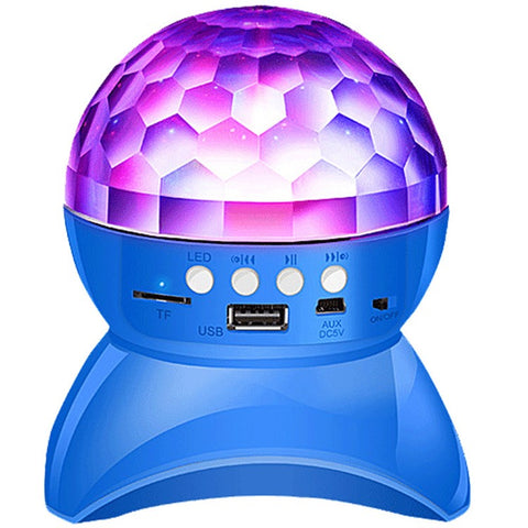 Mini Wireless Bluetooth-compatible Speaker with Color Light Support U Disk, TF Card, Aux Input for Home Party, Entertainment