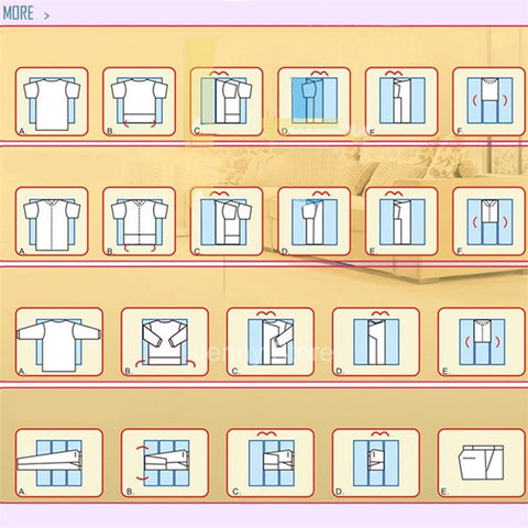 Large Adult T-Shirts Folding Board Fast Clothes Folder Board Organizer