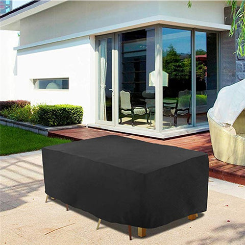 420D Waterproof Patio Furniture Covers Dust Proof Anti-UV Outdoor Rectangular Table Cover