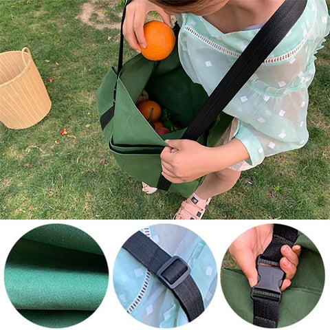 Multi-purpose Harvest Garden Apron Fruit Picking Bag, Size: 50 x 80cm