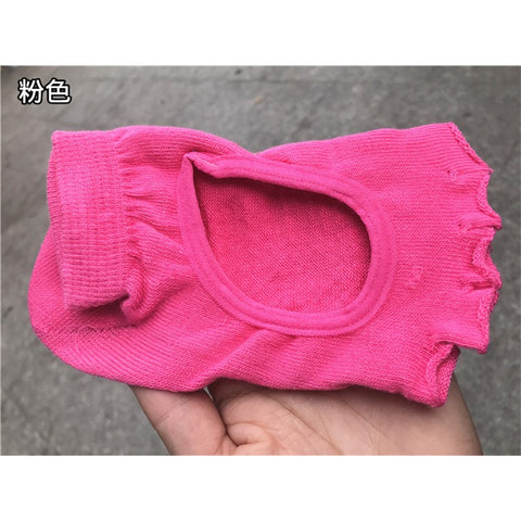 Non Slip Yoga Socks for Women Toeless Pilates Ballet Workout Socks