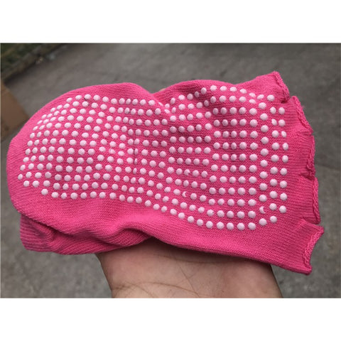Non Slip Yoga Socks for Women Toeless Pilates Ballet Workout Socks