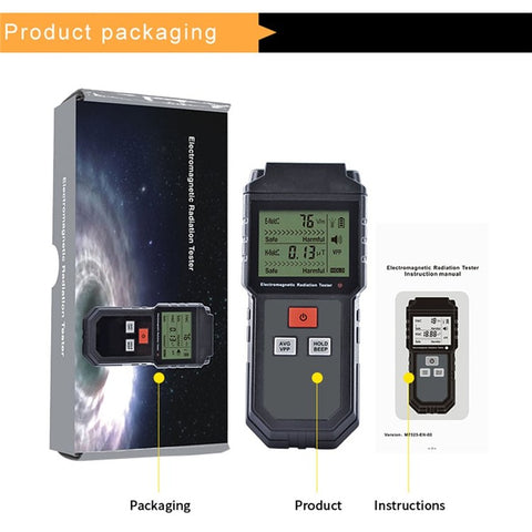 ET825 Electromagnetic Radiation Tester Wave Radiation Detector EMF Meter