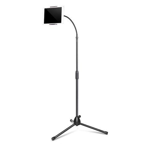 GF160 For 3.5-10 inches Phone/Tablet Floor Stand Tripod Holder Mount 360 Degree Rotating Phone Bracket