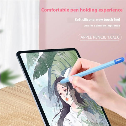 For Apple Pencil (2nd Generation) / (1st Generation) Silicone Sleeve Case Two-Tone Design Protective Stylus Cover