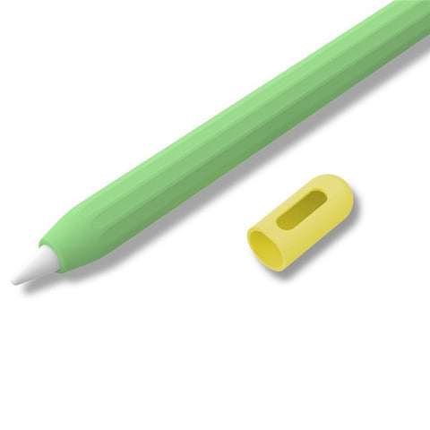 For Apple Pencil (2nd Generation) / (1st Generation) Silicone Sleeve Case Two-Tone Design Protective Stylus Cover