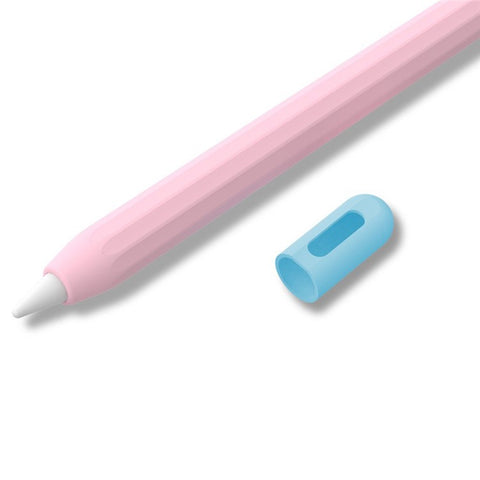 For Apple Pencil (2nd Generation) / (1st Generation) Silicone Sleeve Case Two-Tone Design Protective Stylus Cover