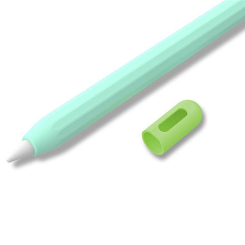 For Apple Pencil (2nd Generation) / (1st Generation) Silicone Sleeve Case Two-Tone Design Protective Stylus Cover