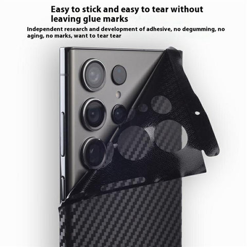 For Samsung Galaxy S24 Ultra Rear Screen Protector Pattern Design Phone Back Film with Paper Box