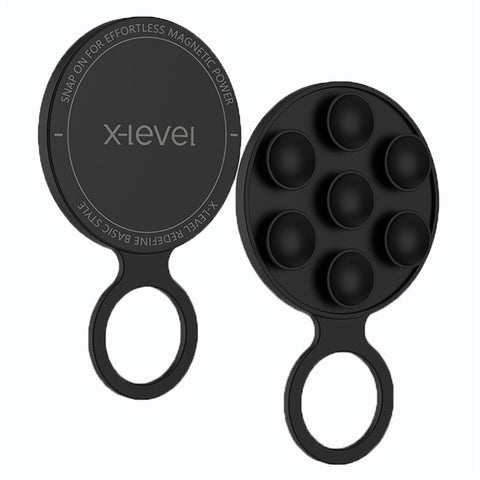 X-LEVEL Silicone Suction Cup Magnetic Phone Mount Holder Strong Magnet Hands-Free