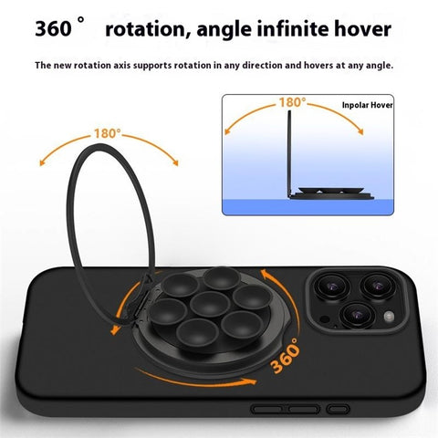 X-LEVEL Magnetic Phone Holder Stand Rotatable Suction Cup Mount for Multiple Devices Desktop / Car Use