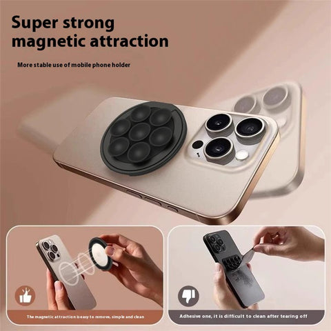 X-LEVEL Magnetic Phone Holder Stand Rotatable Suction Cup Mount for Multiple Devices Desktop / Car Use