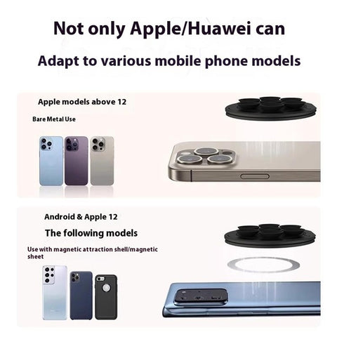 X-LEVEL Magnetic Phone Holder Stand Rotatable Suction Cup Mount for Multiple Devices Desktop / Car Use