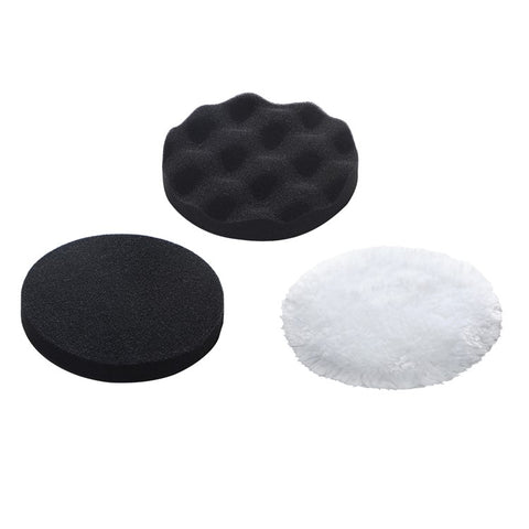BASEUS New Power Cordless Electric Polisher Polishing Plate Pad Accessories Set (Flat Pad+Waffle Pad+Wool Pad)