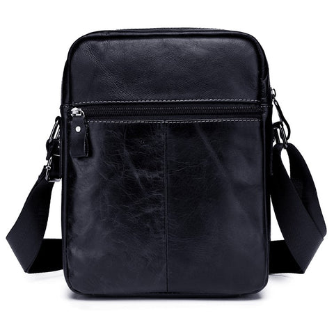 BULLCAPTAIN 053 Business Style Shoulder Bag Top-Layer Cowhide Leather Travel  Bag Large Crossbody Bag, Size: L