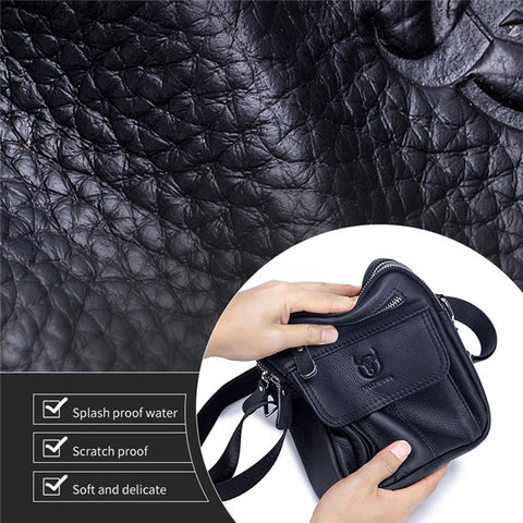 BULLCAPTAIN 016 Crossbody Bag Shoulder Bag Top-Layer Cowhide Leather Travel Business Shopping Carrying Bag