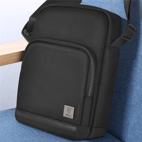 WIWU Hali Crossbody Bag Business Shoulder Bag Polyester Travel Sling Bag for Boys, Men