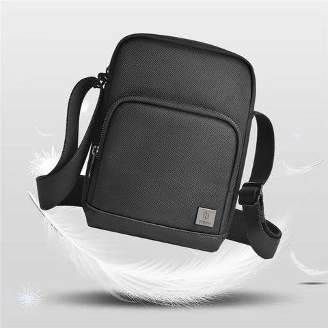 WIWU Hali Crossbody Bag Business Shoulder Bag Polyester Travel Sling Bag for Boys, Men