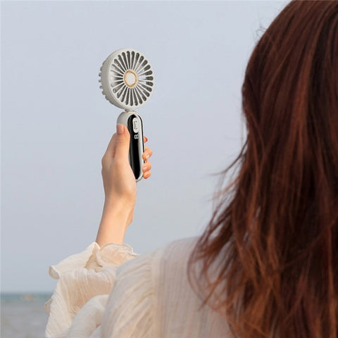 F188 Portable USB Rechargeable Cooling Fan 100 Wind Speeds Handheld Summer Fan