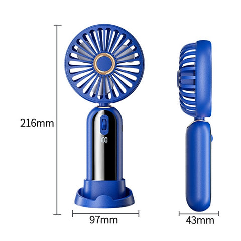 F188 Portable USB Rechargeable Cooling Fan 100 Wind Speeds Handheld Summer Fan