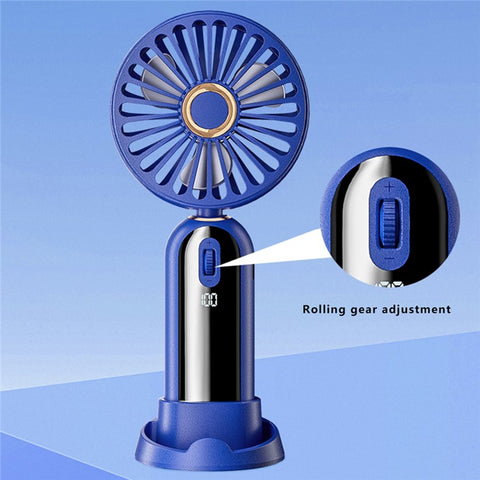 F188 Portable USB Rechargeable Cooling Fan 100 Wind Speeds Handheld Summer Fan