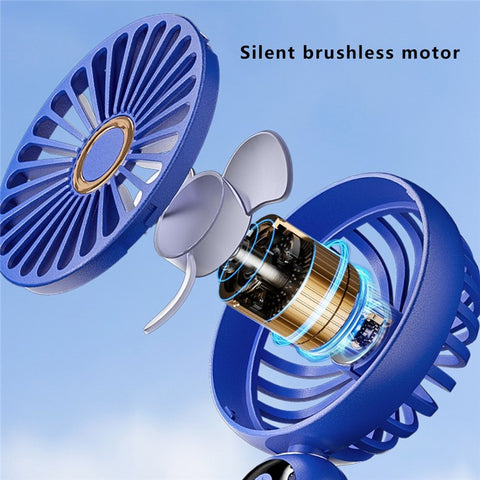 F188 Portable USB Rechargeable Cooling Fan 100 Wind Speeds Handheld Summer Fan