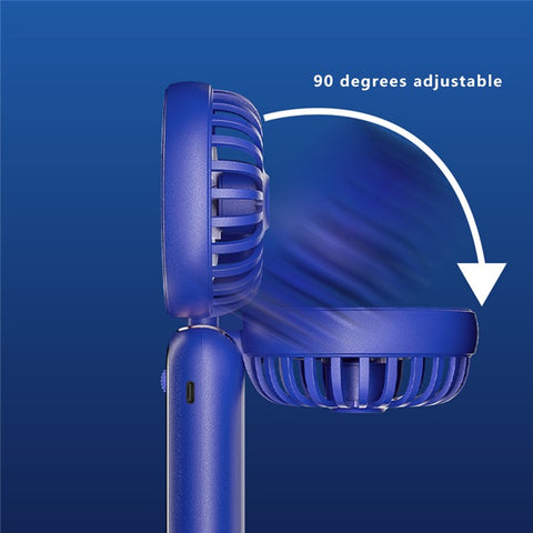 F188 Portable USB Rechargeable Cooling Fan 100 Wind Speeds Handheld Summer Fan