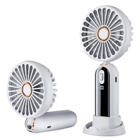 F188 Portable USB Rechargeable Cooling Fan 100 Wind Speeds Handheld Summer Fan