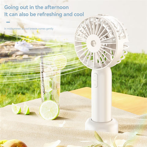 Mini18 Three Speeds Silent Summer Cooling Fan Nano Spray Mini Handheld Fan