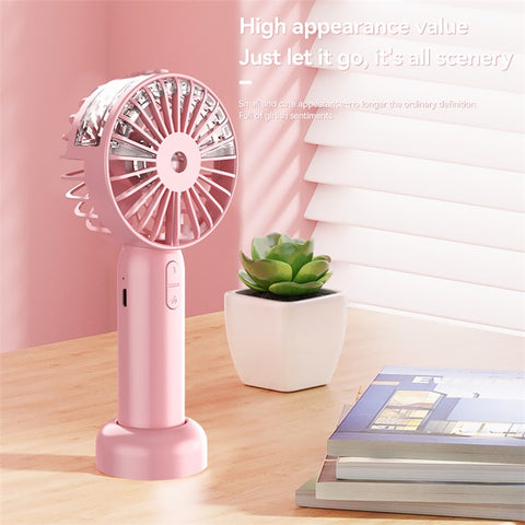 Mini18 Three Speeds Silent Summer Cooling Fan Nano Spray Mini Handheld Fan